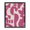 Stupell Industries Purple Asymmetrical Shapes Floater Framed Canvas Wall Art Design by June Erica Vess
